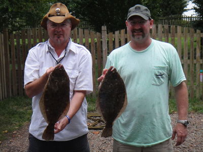 Johnny Wetlaufer and Carter Cobb - 19 and 20 in CBBT Flounder
