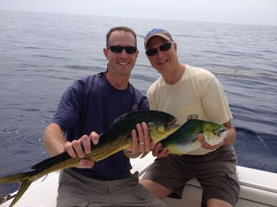 New Members Joe Lovasz Sr and Joe Lovasz Jr with some nice FL Dolphin
